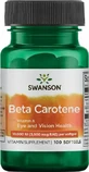Swanson Beta Carotene Vitamin A Vitamin for Hair, Skin &amp; Antioxidant Action 10000iu 100 softgels