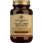 Solgar Vitamine E met Gistvrij Selenium Vitamine voor Huid & Antioxidantwerking 250iu 168mg 50 plantaardige capsules