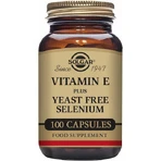 Solgar Vitamine E met Gistvrij Selenium Vitamine voor Huid & Antioxidantwerking 250iu 168mg 50 plantaardige capsules