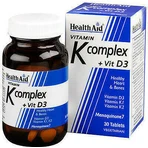 Health Aid Complejo Vitamínico K + Vit D3 Multivitamínico para la Salud de las Aves 750mg 30 x 1 comprimidos