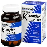 Health Aid Vitamin K Complex + Vit D3 Multivitamin für die Gesundheit der Vögel 750mg 30 x 1 Tablette