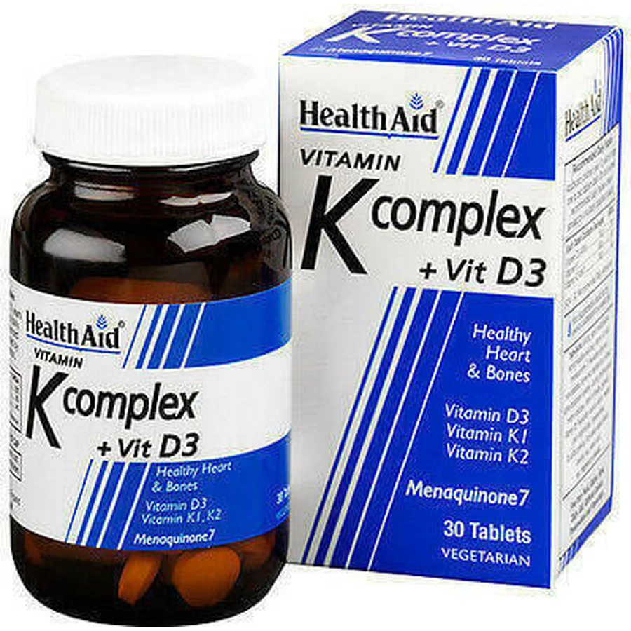 Health Aid Complejo Vitamínico K + Vit D3 Multivitamínico para la Salud de las Aves 750mg 30 x 1 comprimidos