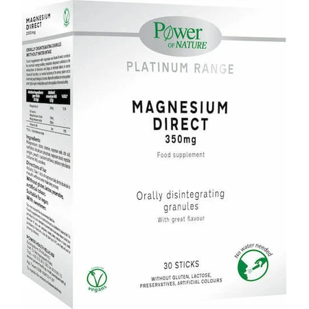 Power Of Nature Gama Platino Magnesio Directo 350mg 30 Comprimidos