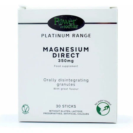 Power Of Nature Gama Platino Magnesio Directo 350mg 30 Comprimidos