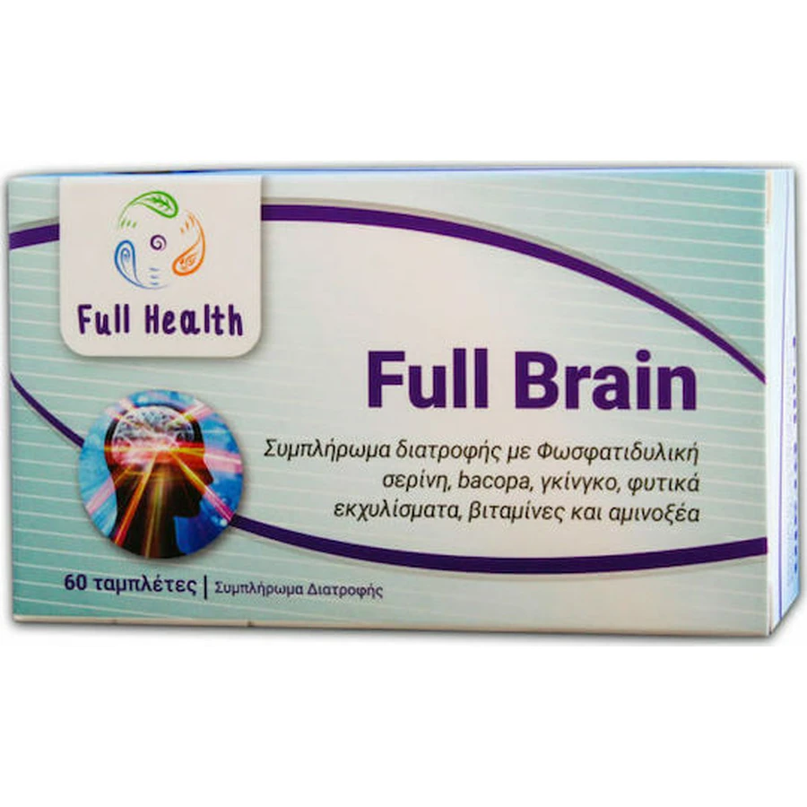 Volle Gesundheit Volles Gehirn Volles Gehirn Gedächtnis Ergänzung 60 Tabs