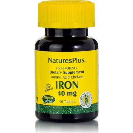 Nature's Plus Iron 40mg 90 tablets