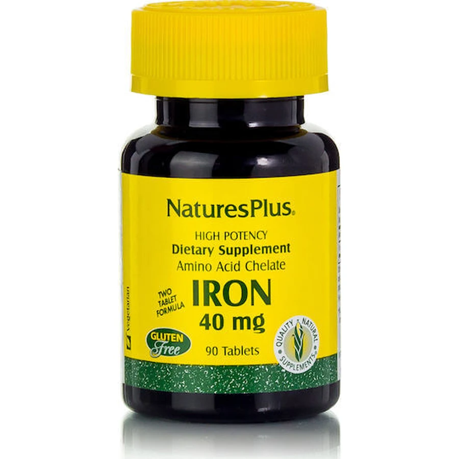 Nature's Plus Iron 40mg 90 tablets