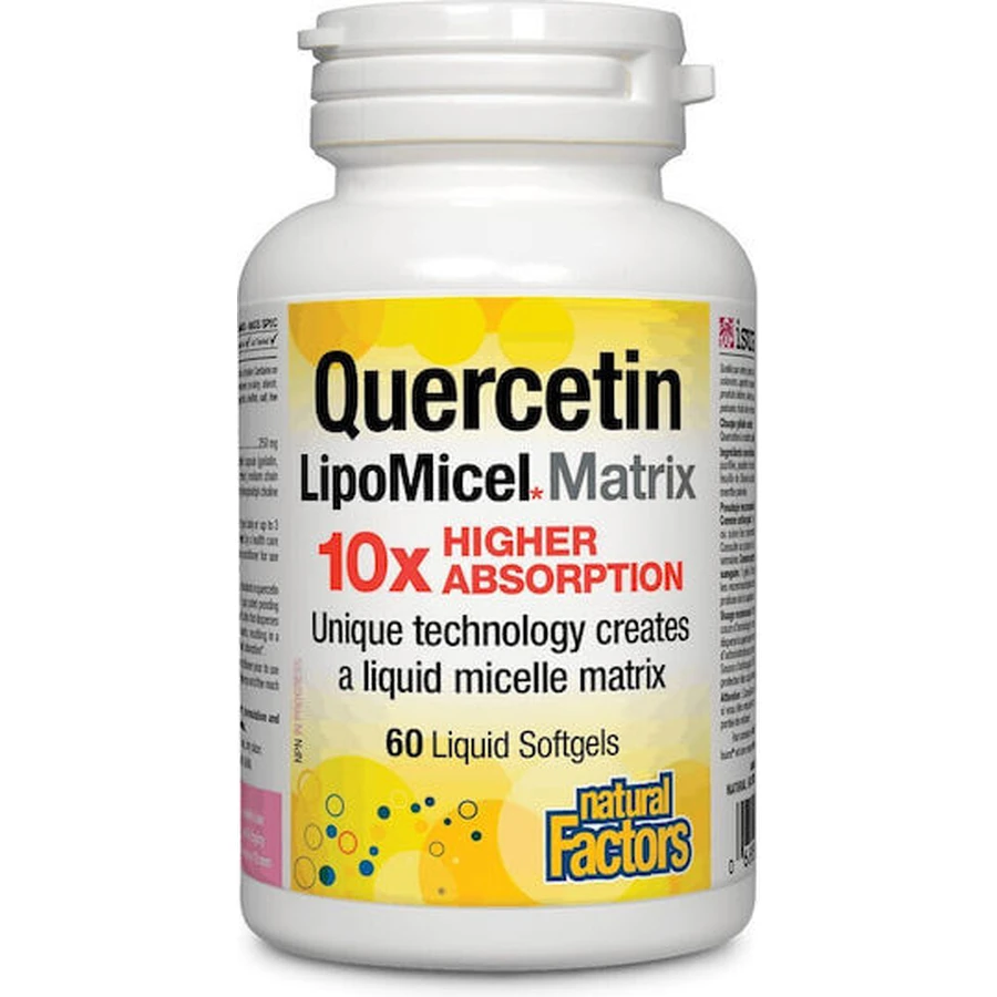 Natural Factors Quercetine LipoMicel Matrix 250mg 30 softgels Natuurlijk - Natural