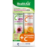 Health Aid Vitamine C voor ondersteuning van het immuunsysteem, de huid en antioxidanten 1000mg Sinaasappel 2 x 10 bruistabletten