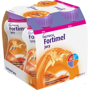 Nutricia Fortimel Jucy Jucy Speciaal Voedingssupplement 4 x 50ml Sinaasappel