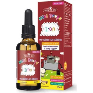 Natures Aid Mini Gouttes de Fer 50ml