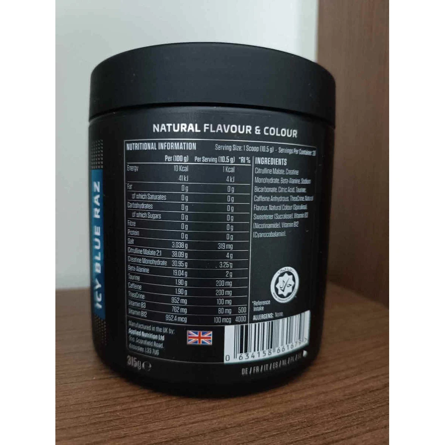 Applied Nutrition Abe All Black Everything Pre Workout Supplement 375gr Drumstick Squashies