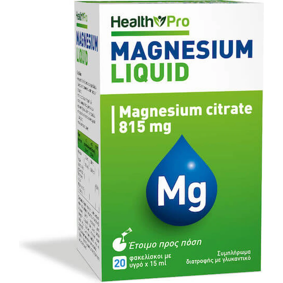 Health Pro Magnesio Líquido 815mg 20 Comprimidos