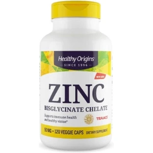 Healthy Origins Zink Bisglycinaat Zink Chelaat 50mg 120 Capsules