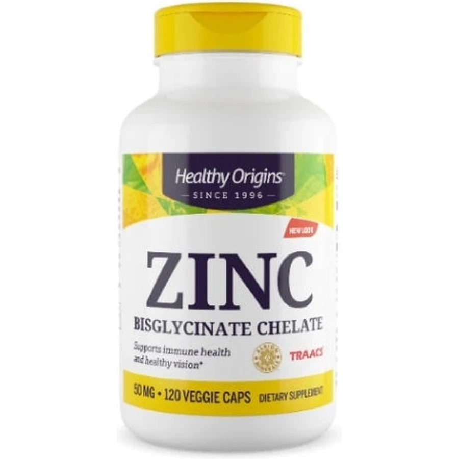 Healthy Origins Zink Bisglycinaat Zink Chelaat 50mg 120 Capsules