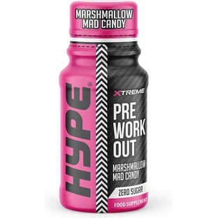 Hype Supplements Xtreme Xtreme Preworkout Shots Nahrungsergänzungsmittel Special 60ml Marshmallow Mad Candy