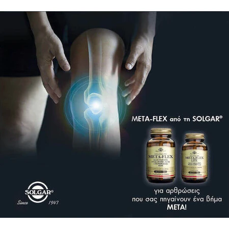 Solgar Meta-Flex Glucosamin Hyaluronsäure Chondroitin Msm Muschel frei Joint & Bone Health Supplement 60 Tabs