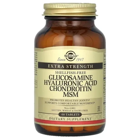 Solgar Meta-Flex Glucosamine Hyaluronic Acid Chondroitin Msm Shellfish Free Joint & Bone Health Supplement 60 tabs