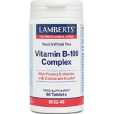 Lamberts Vitamin B-100 Complex Vitamin for Energy, Immune & Nervous System Strengthening 100mg Energy 60 Tablets