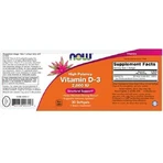 Now Foods Vitamina D-3 Apoyo Inmunológico y Salud del Huevo 2000iu 30 cápsulas blandas