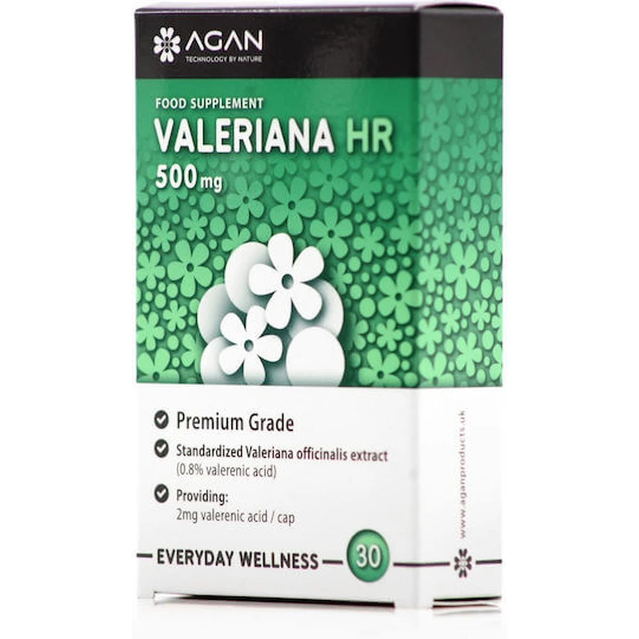 Agan Valeriana Hr 500mg 30 cáps.