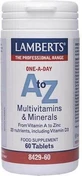Lamberts A to Z Multivitamins Multivitamin for Energy, Immune System Strengthening & Egg Health Multivitamins and Minerals 60 Tablets