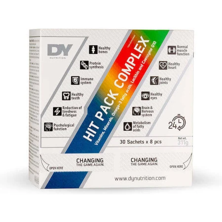 Dorian Yates HIT Pack Multivitamin Complex Multivitamin for Energy, Immune & Nervous System Strengthening 30 sachets