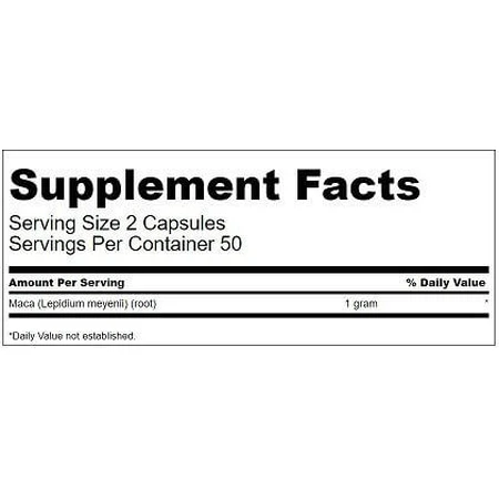 Swanson Maca 500mg 100 caps
