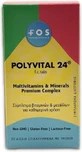 FOS Polyvital 24 Multivitamin for Energy &amp; Immune System Support 30 Tablets
