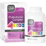 Pharmalead Complex 4 Multivitamínico para el fortalecimiento energético, inmunológico y del sistema nervioso Cereza 60 caramelos de goma