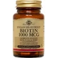 Solgar Enchanced Potency Biotine Vitamine voor Haar, Huid & Nagels 1000mcg 50 plantaardige capsules