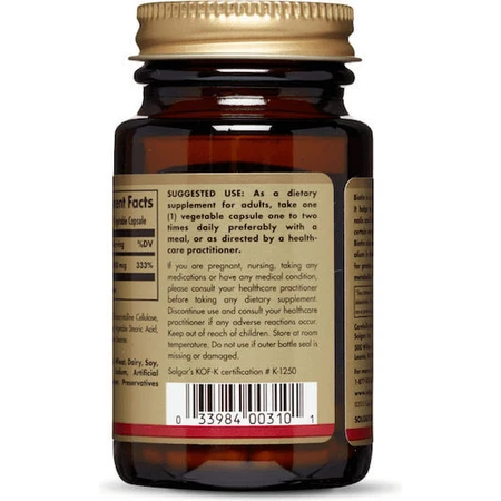 Solgar Enchanced Potency Biotine Vitamine voor Haar, Huid & Nagels 1000mcg 50 plantaardige capsules