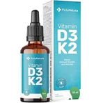 FutuNatura Vitamina D3 + K2 Vitamina para el fortalecimiento del sistema inmunológico y la salud de los huevos 50ml