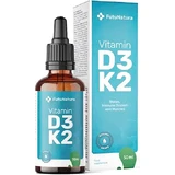 FutuNatura Vitamin D3 + K2 Vitamin for Immune System Strengthening & Egg Health 50ml
