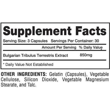 Gaspari Tribulus Libido & Testosterone Boosting Supplement 90 caps