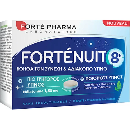 Forte Pharma Fortenuit 8h Suplemento para el Sueño 15 comp.