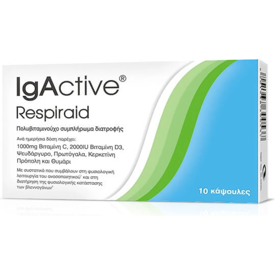 IgActive Respiraid Immune Boosting Supplement 10 caps