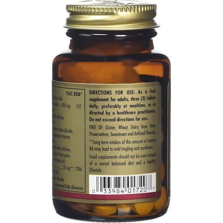 Solgar Magnesium mit Vitamin B6 100 Tabletten