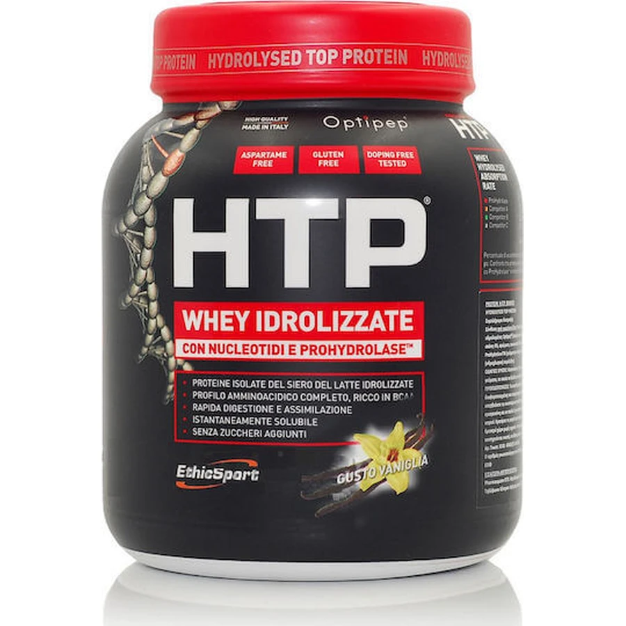 EthicSport HTP Whey Protéine de lactosérum hydrolysée avec arôme de vanille 750gr