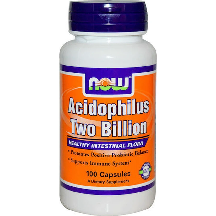 Now Foods Acidophilus Zwei Milliarden Probiotikum 100 Kapseln