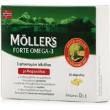 Moller's Forte Omega-3 Cod Liver and Fish Oil 30 caps Unflavoured