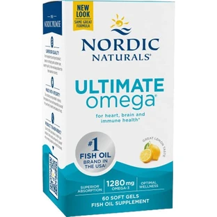 Nordic Naturals Ultieme Omega Visolie 1280mg 60 softgels Citroen