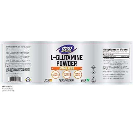 Now Foods L-Glutamina 454gr Sin sabor