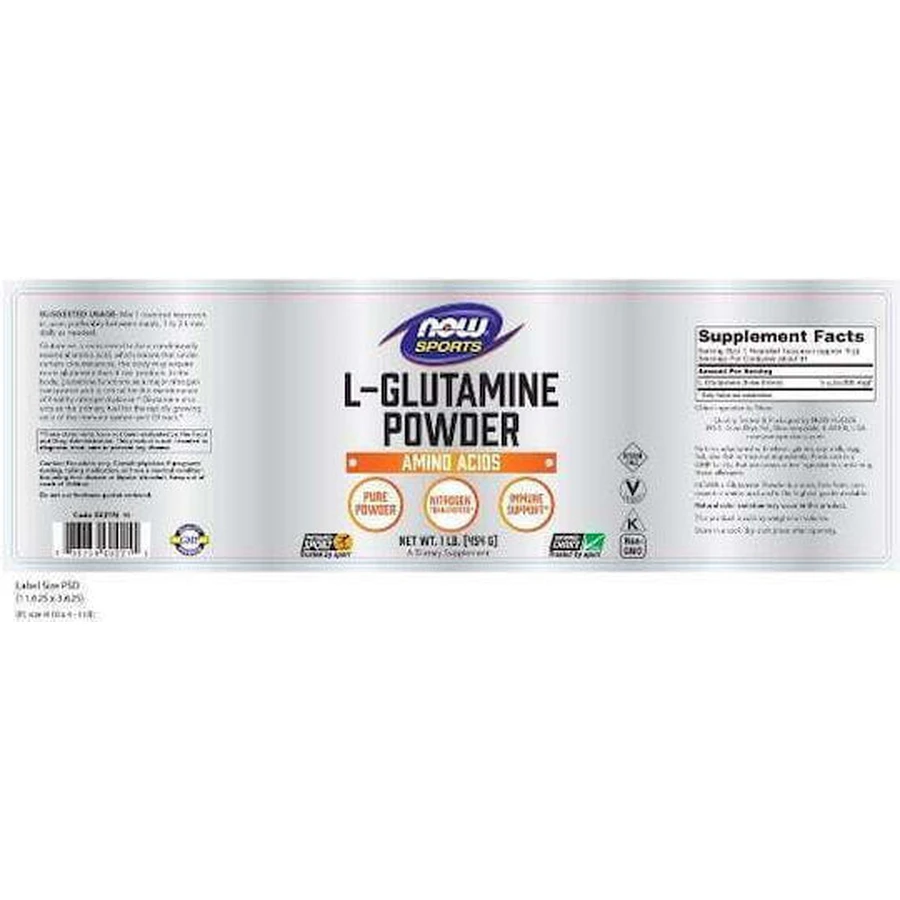 Now Foods L-Glutamina 454gr Sin sabor