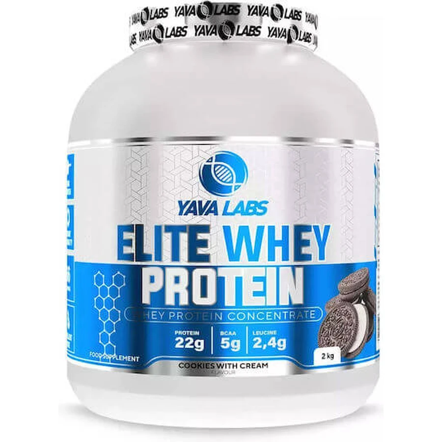 Yava Labs Elite Molkenprotein Molkenprotein aromatisiert Molkenprotein aromatisiert Creme Kekse 2kg