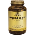 Solgar Omega 3 6 9 Fisch, Flachs, Borretsch 60 Weichkapseln ohne Geschmack