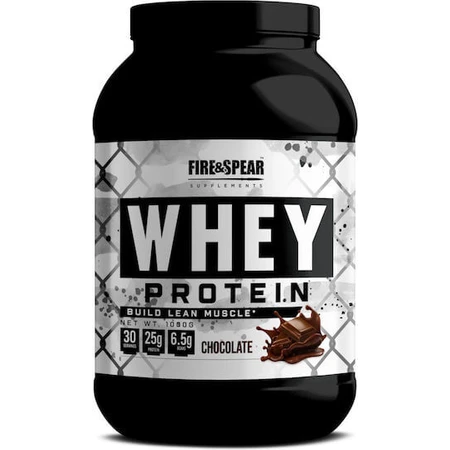 Fire & Spear Whey Protein Whey Protein Whey Protein Gluten Free with Chocolate Flavor 1kg