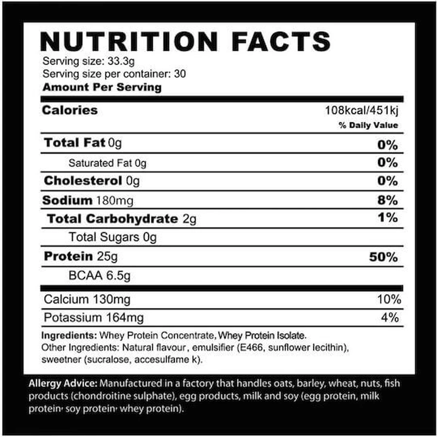 Fire & Spear Whey Protein Whey Protein Whey Protein Gluten Free with Chocolate Flavor 1kg
