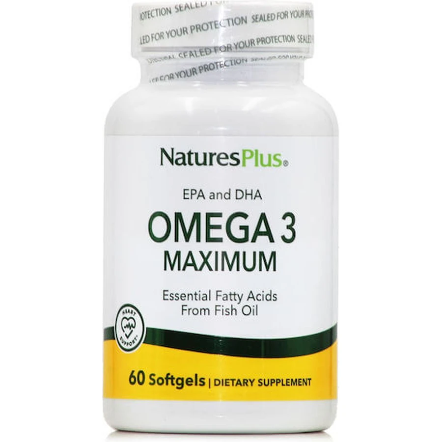 Nature's Plus Omega 3 Maximum Fish Oil 60 softgels