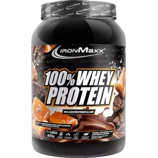 IronMaxx 100% Wei-eiwit met wei smaak Dark Cookie Salted Caramel 900gr